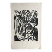 Nicole quétin, l'herbe allume ses clartés, c. 1990. eau-forte signée au cra