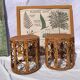 Tables d'appoint vintage en bambou et rotin