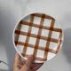 5 square Moulin des Loups dessert plates/dishcloths