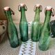 Antique glass bottles