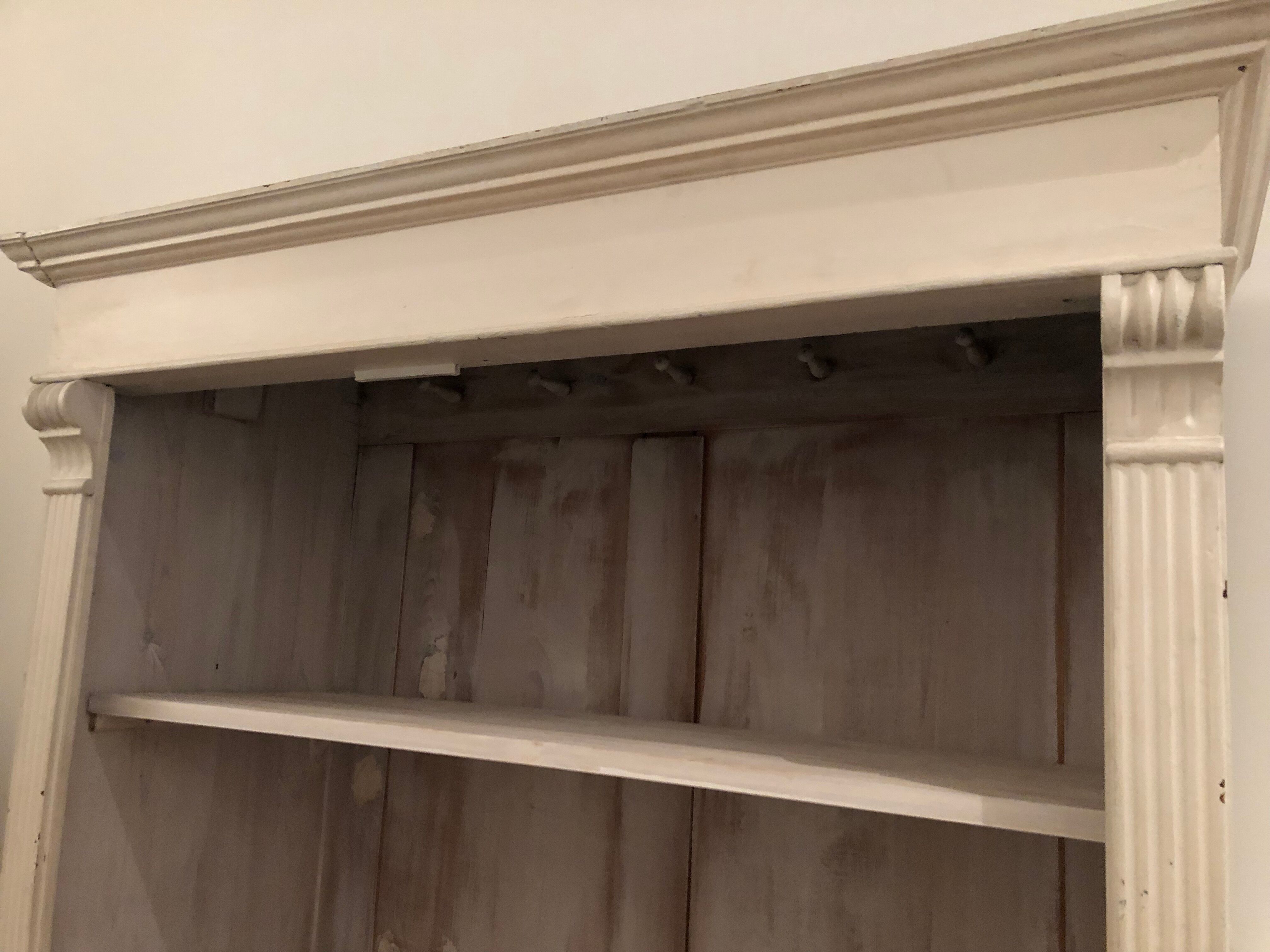 Old cabinet two doors white