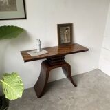 Art Deco style console with mahogany marquetry