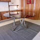 Chrome and glass table 1970s