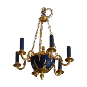 Lustre en bronze doré