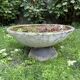 Old planter, pedestal basin in fibrociment by Willy Guillaume.