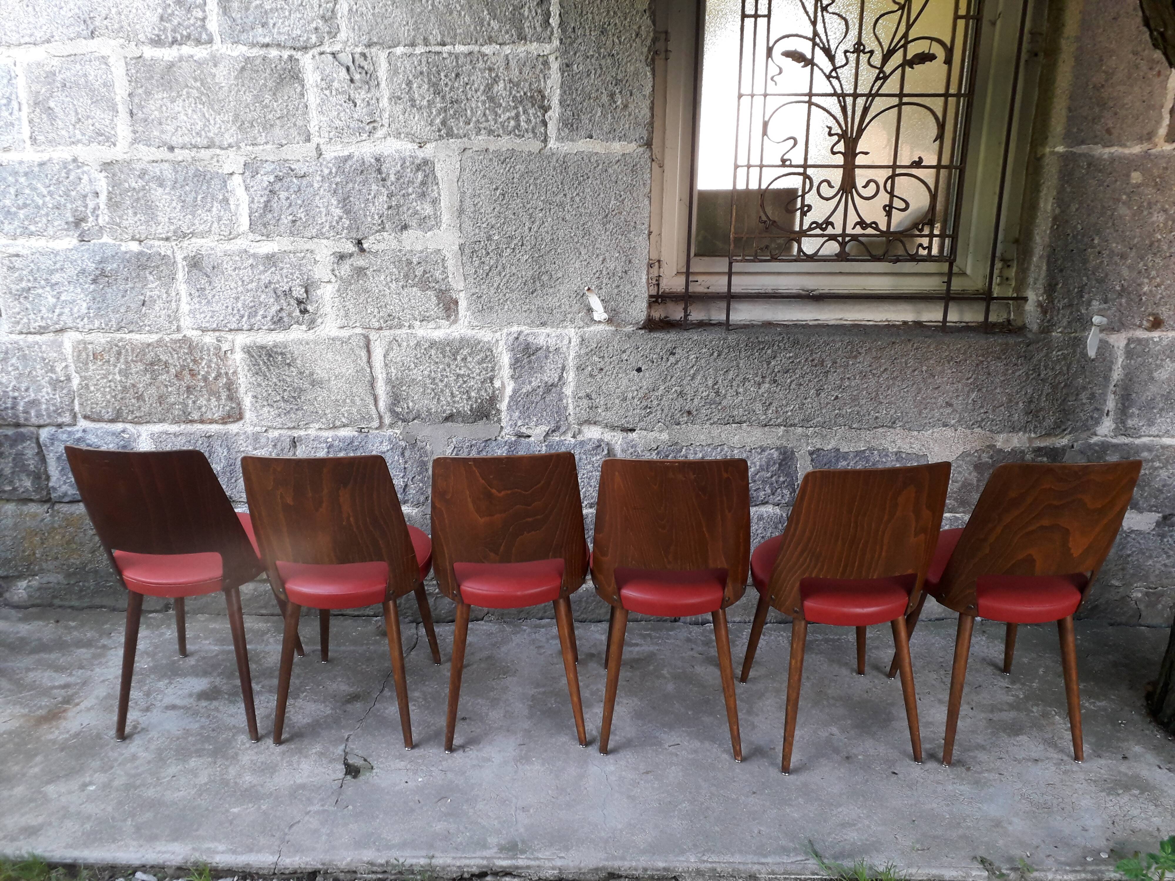 Lot de 6 chaises bistrot Baumann Mondor