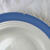 6 pastel blue soup plates in céranord st amand earthenware - languedoc model - lot 1
