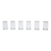 Series of 6 vintage blown glass candle holders edited by Guaxs