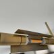 Brass floorlamp Rico and Annemarie Baltensweiler Halo 250 Stako Leuchte