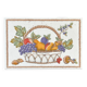 Plaque décor corbeille en céramique
