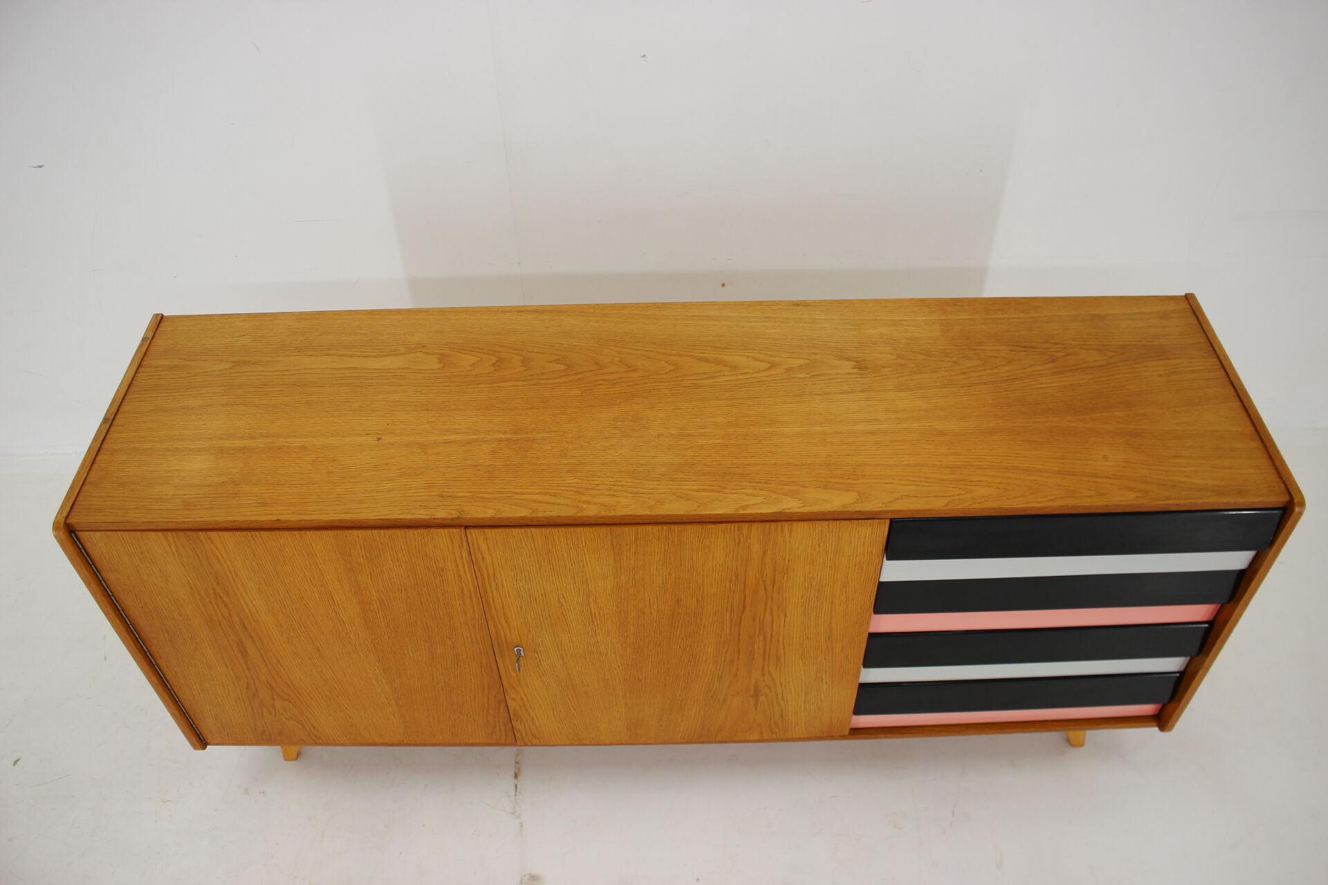 1960s Jiri Jiroutek Oak Sideboard, Czechoslovakia