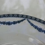 Set of 4 Salins earthenware plates, Vincennes model - Diam. 21.5cm