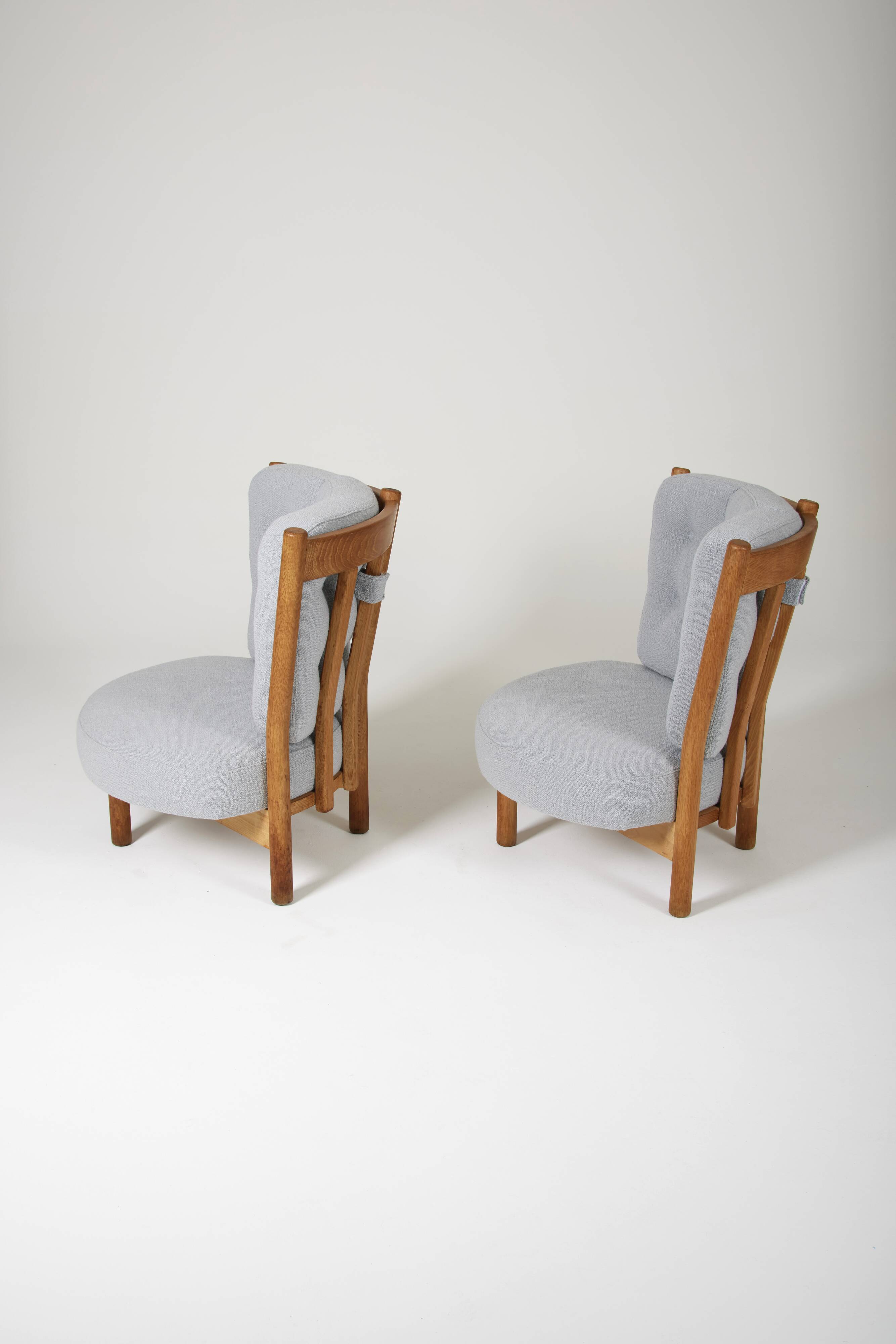 Guillerme & Chambron wooden armchair