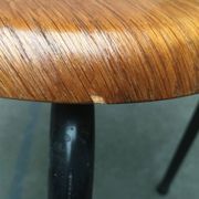 Tabouret danois du milieu du siècle par MH Stalmöbler