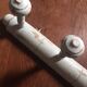 Coat rack bamboo patinated celadon green