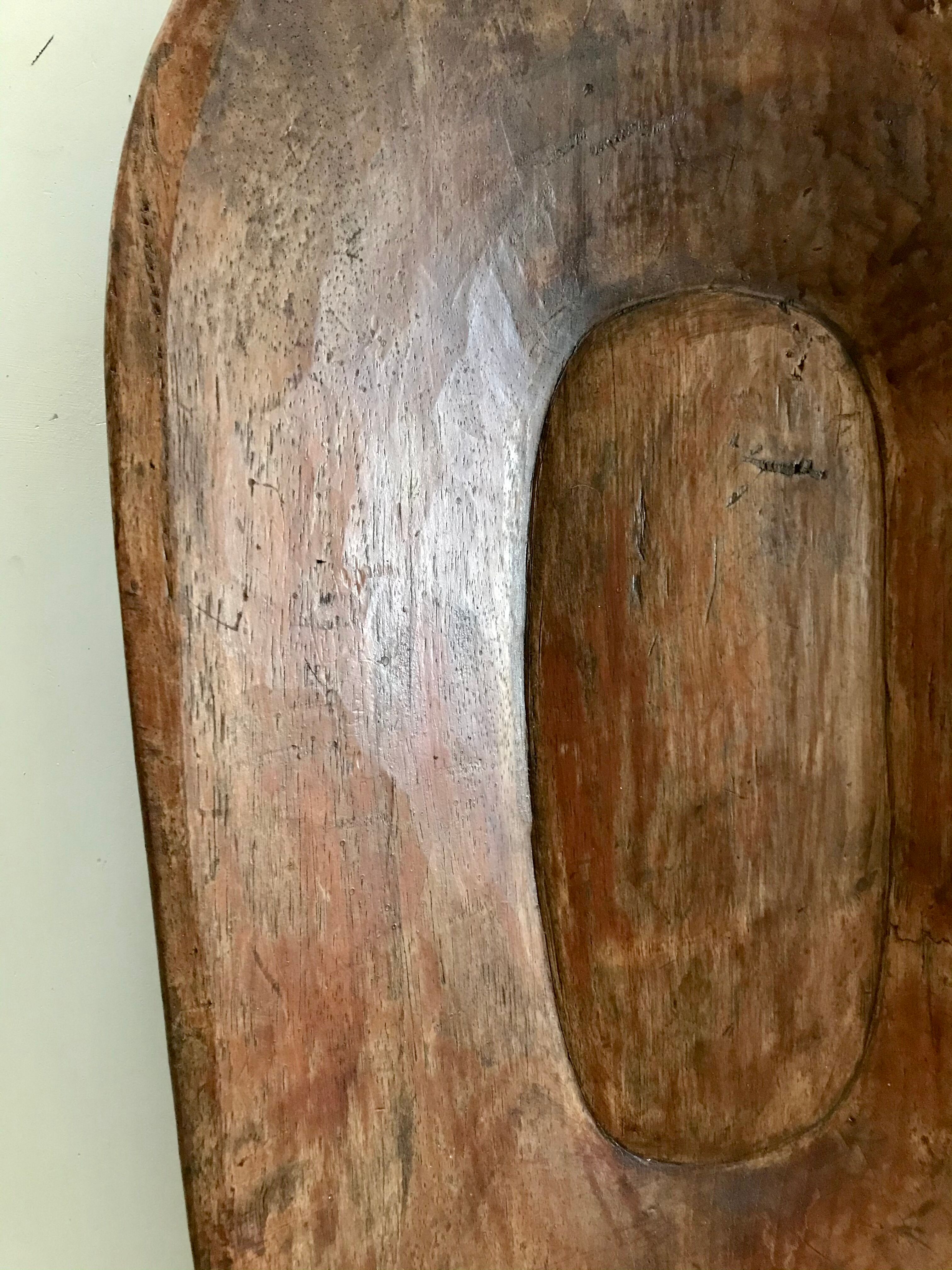 Solid wooden dish