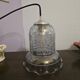 Suspension lampshade bell Vianne in petrol blue colour