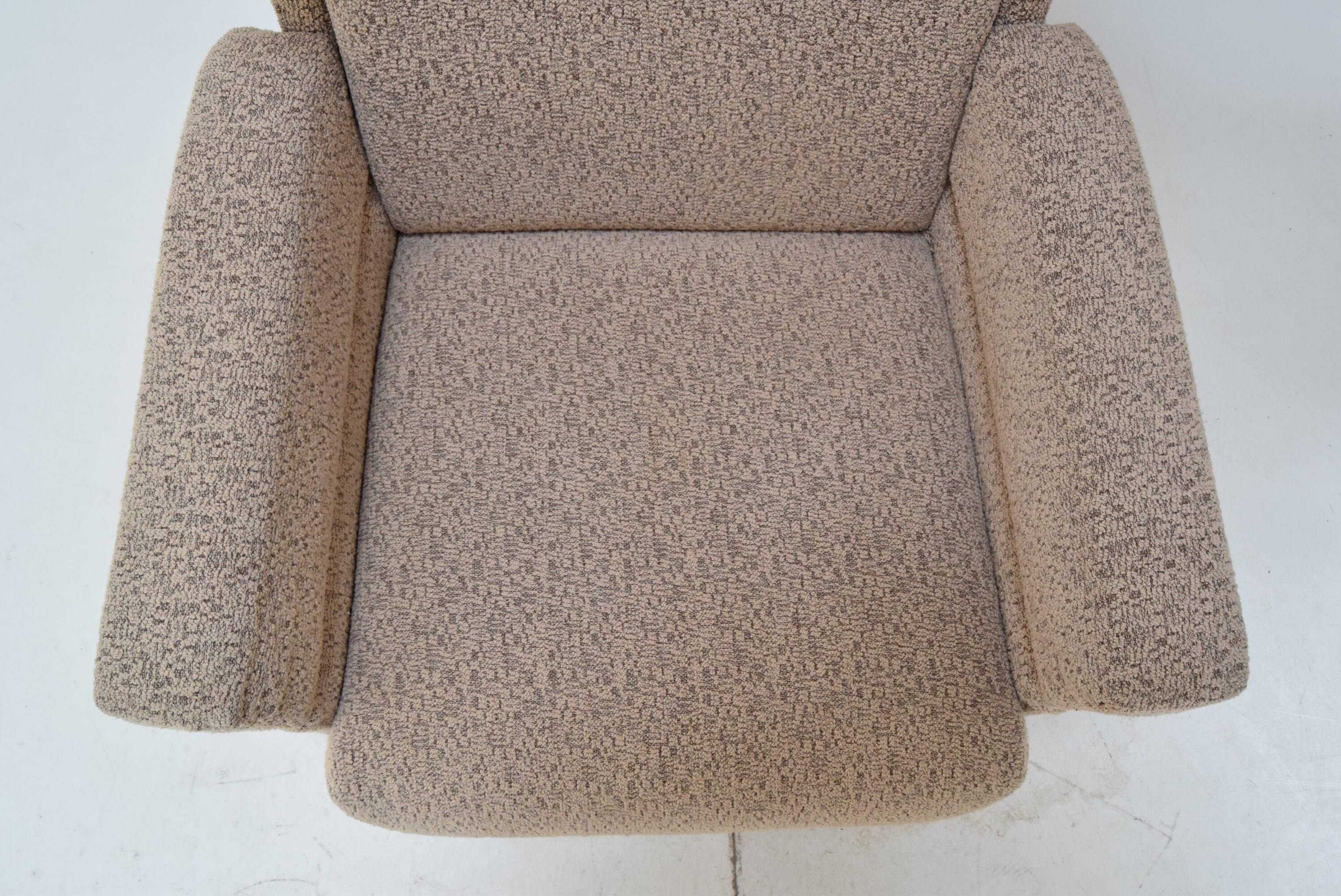 Comfortable armchair with wheels, Czechoslovakia, 1950's