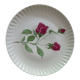 Limoges porcelain flat plates with candé pink decor