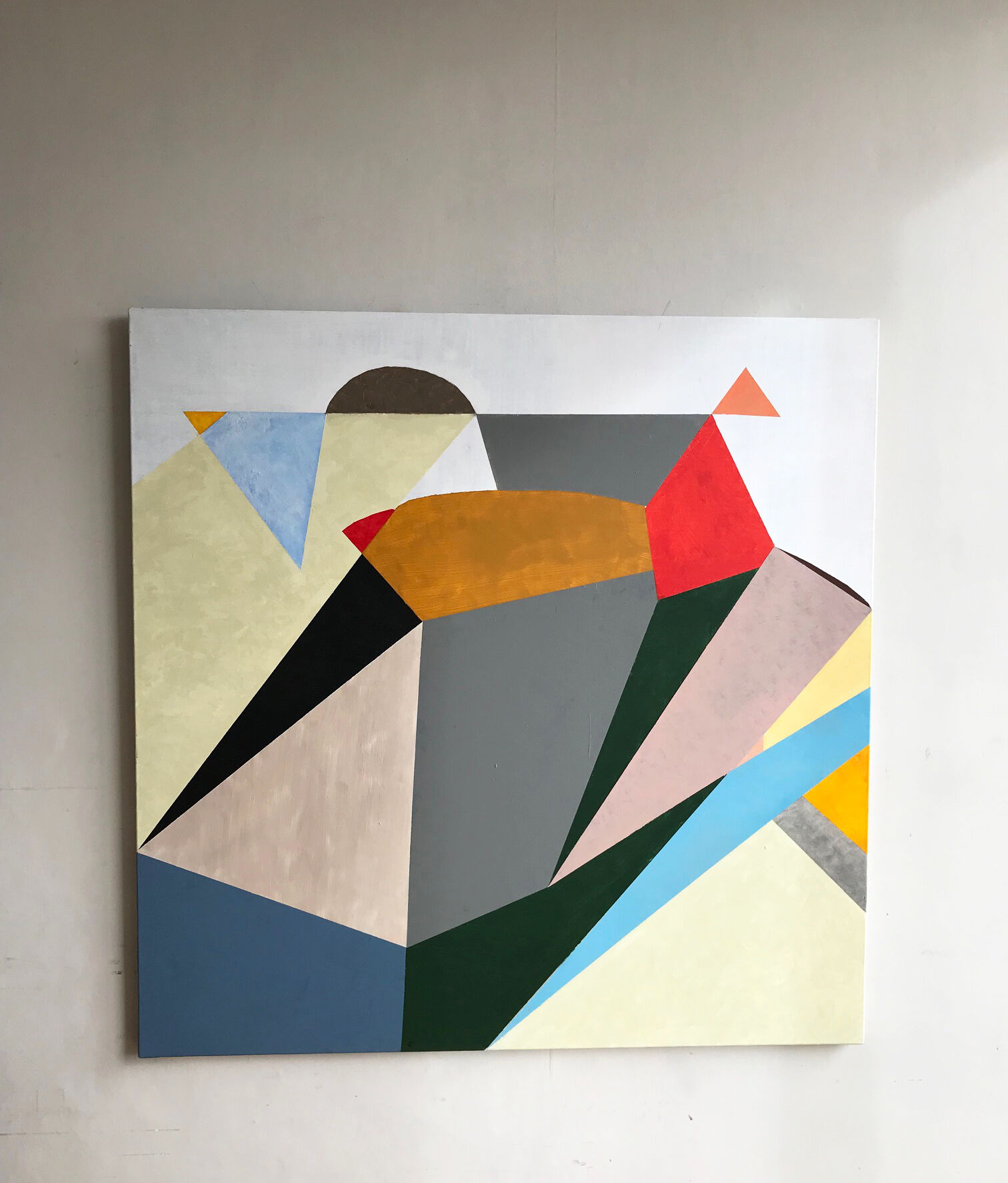 Abstract painting - Oil on canvas - 90 x 90 cm