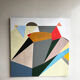 Abstract painting - Oil on canvas - 90 x 90 cm