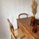 Suite chaises campagne cannage