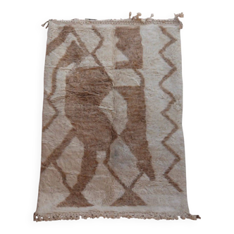 Tapis berbère beni ouarin fait main traditionnelle taille 150 x 250 cm