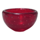 Ruby glass ashtray Bullicante Murano 1960s/70s