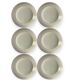 6 assiettes creuses vintage à fleurs – Souvirel France années 70
