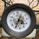 Junghans ceramic and pewter wall clock