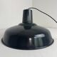 Old enamelled workshop suspension 36 cm industrial