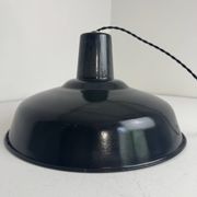 Ancienne suspension d’atelier emaillee 36 cm industriel