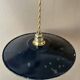 Suspension industrielle noire ancienne D24cm