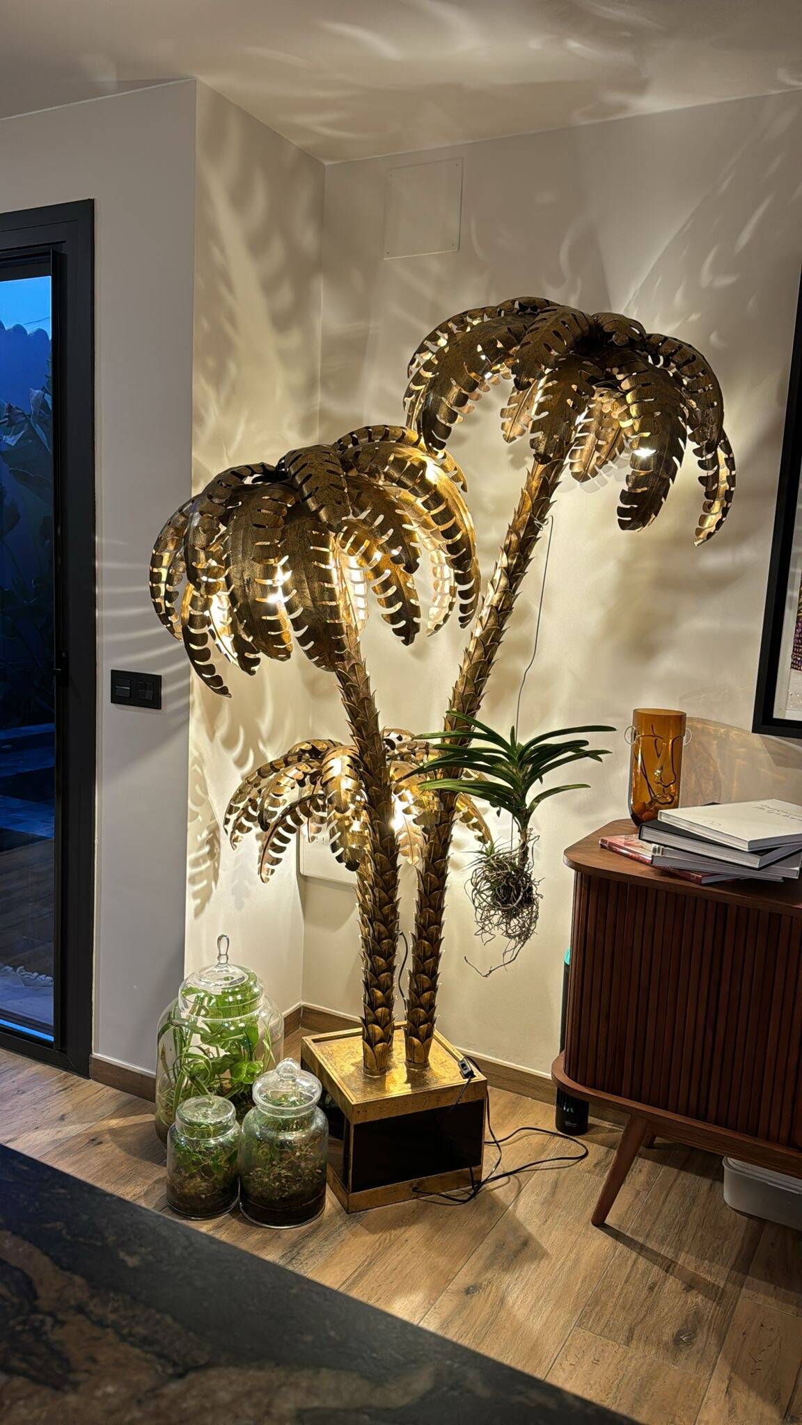 3-head palm tree floor lamp