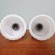 Pair of glass bedside lamps, 1970s