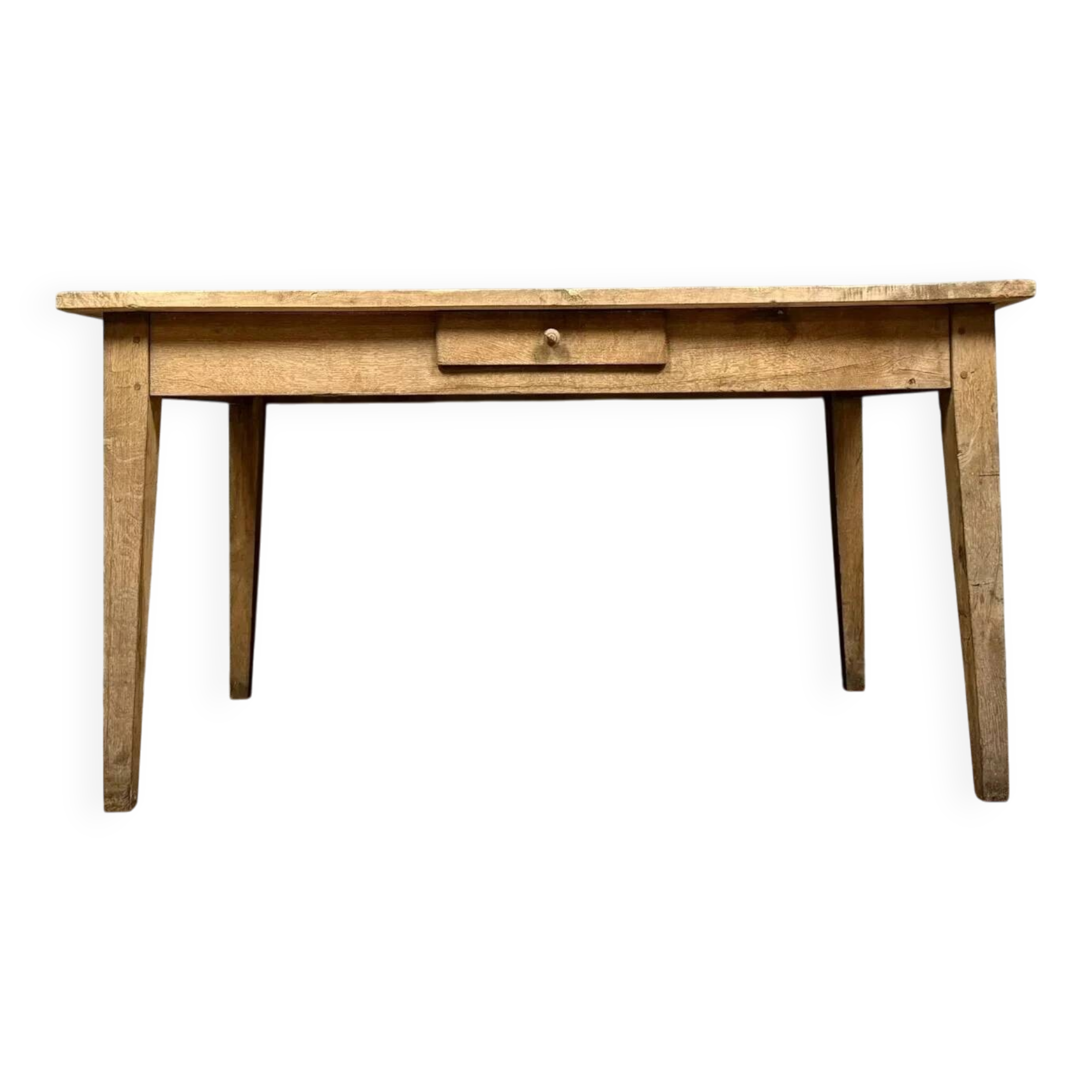 Louis XVI period desk in stripped wood circa 1800