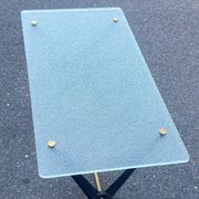 Glass coffee table