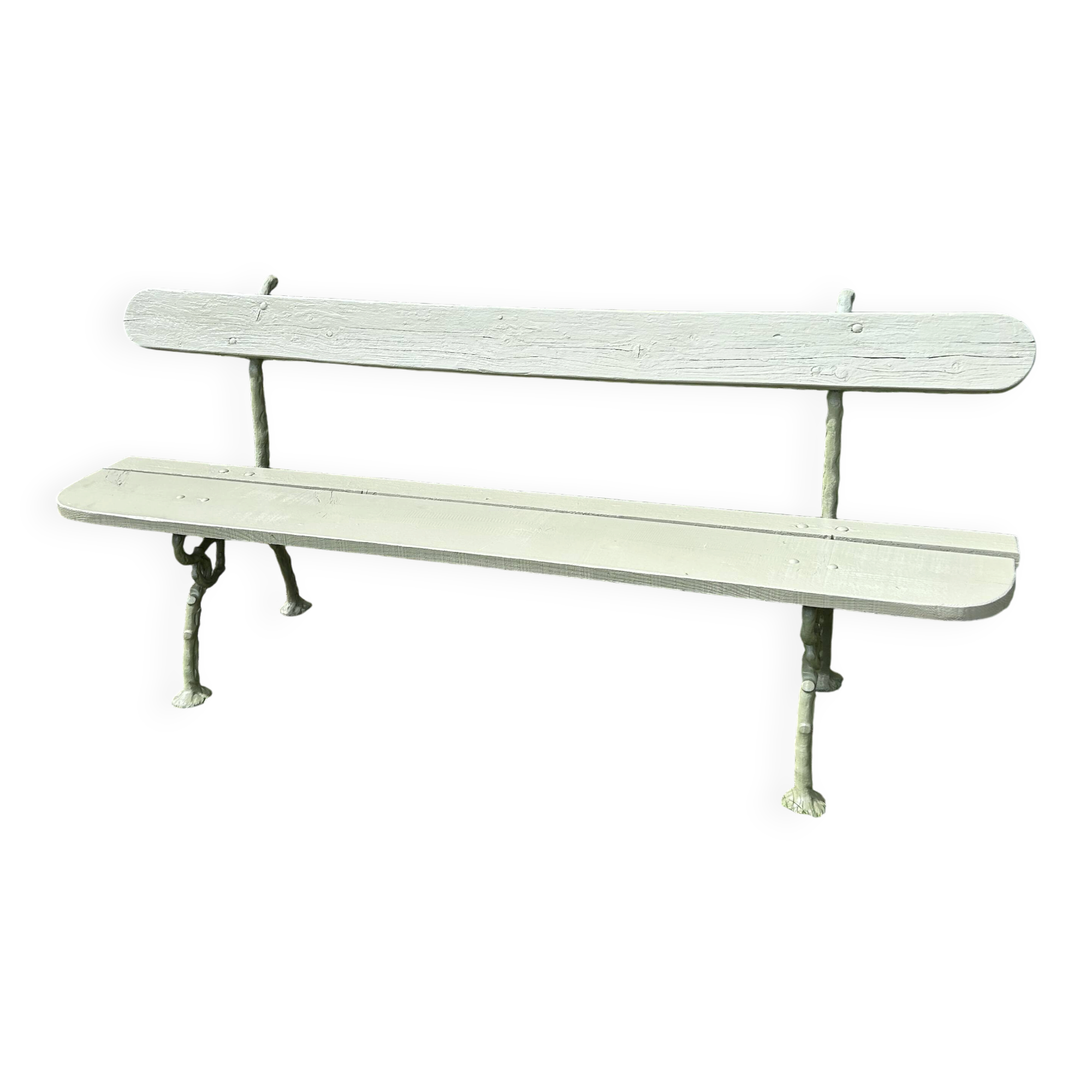 Large square bench in Paris, 1900