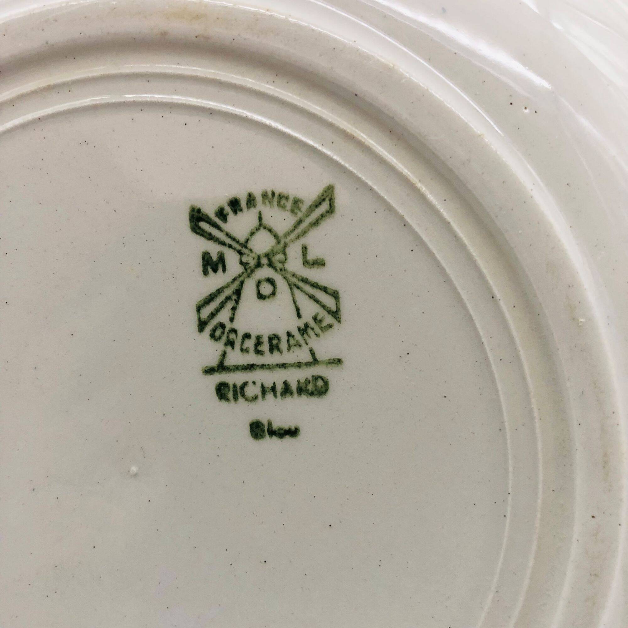 4 Deep Plates "Moulin des Loups", Richard model.