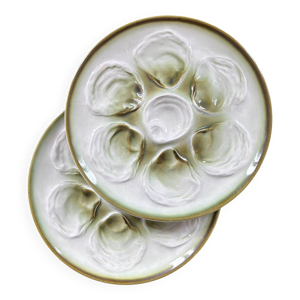 Paire d’assiettes à