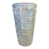 Vase en verre moulé