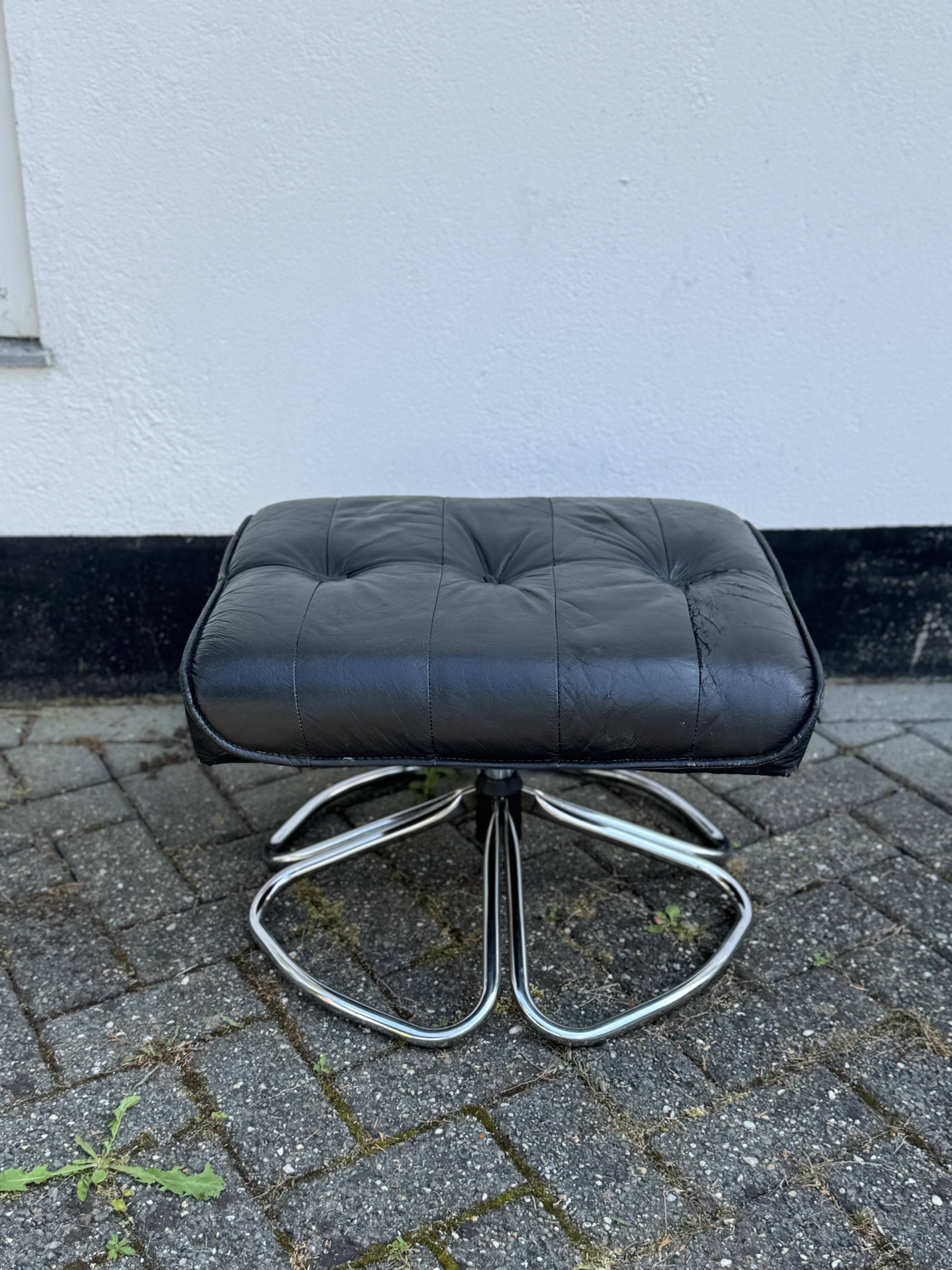 Unico of Denmark Leather Ottoman