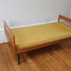 Daybed vintage 1960 chêne et rotin
