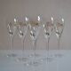 6 champagne flutes Perrier Jouet model Belle Époque by Emile Gallé