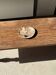 Small pocket tray or dish in beige petrified wood with black spots D20x17 -3316