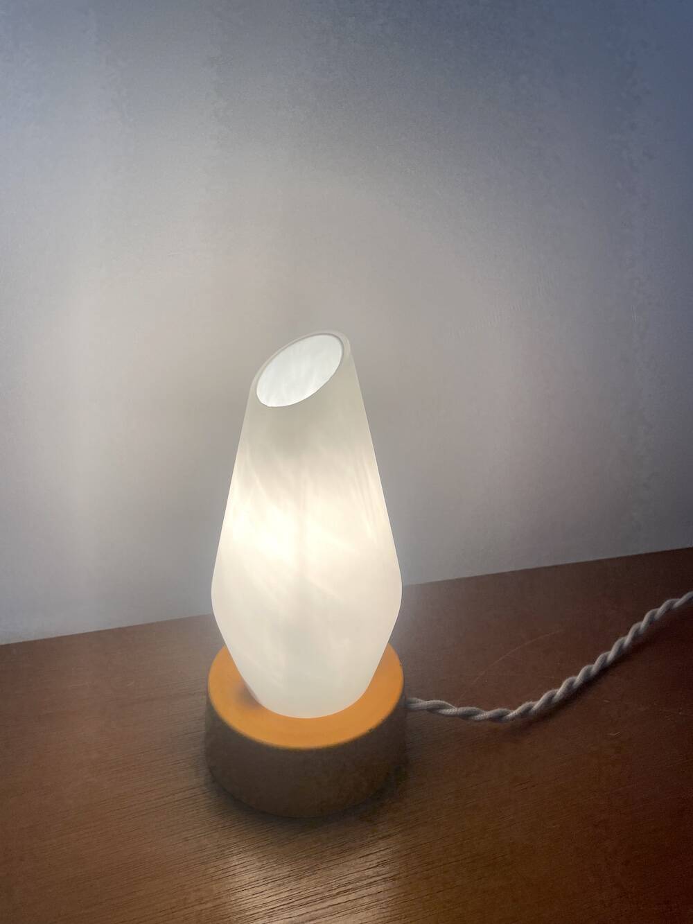Vintage orange table lamp