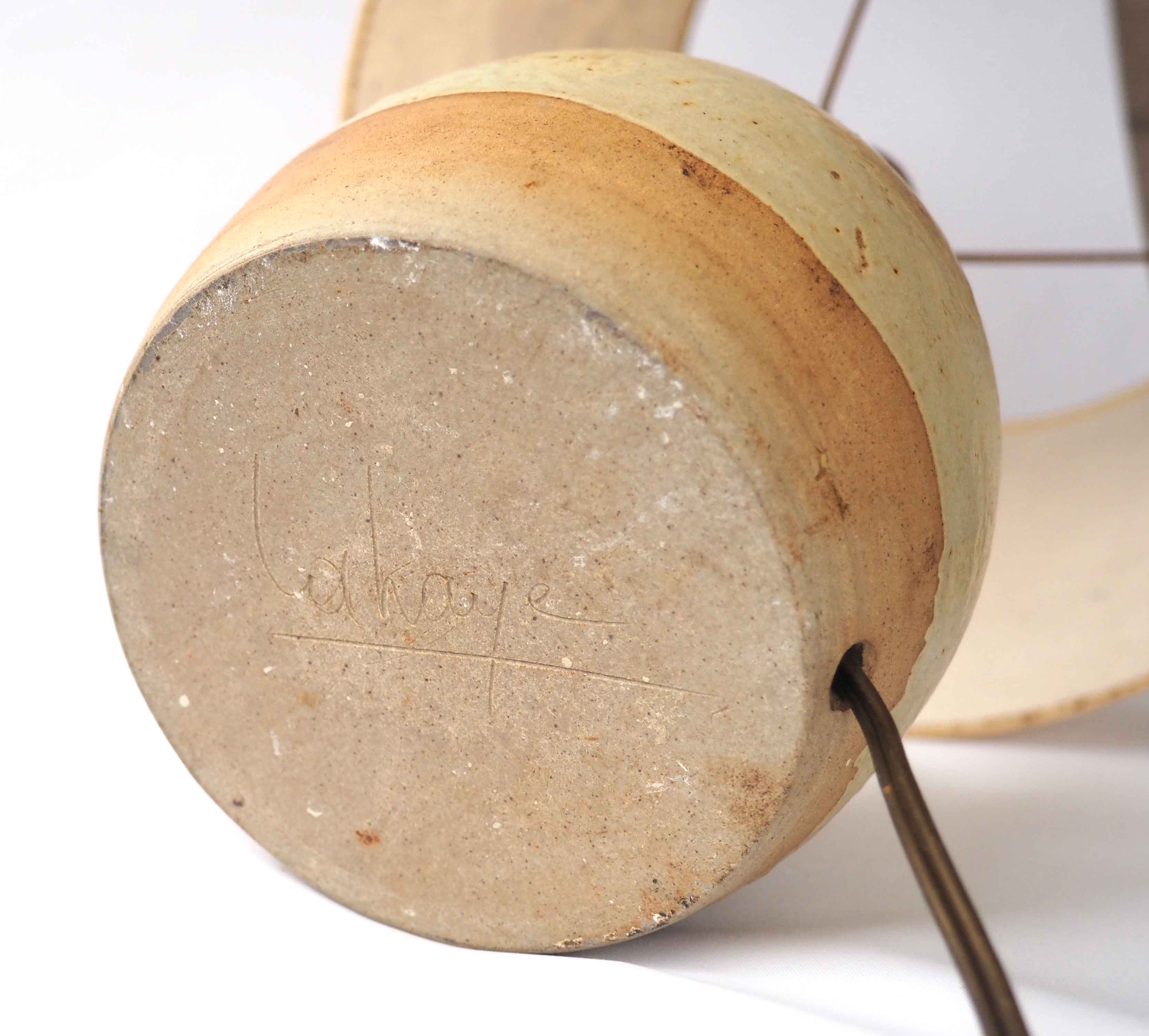 Stoneware lamp