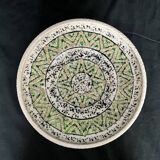 Art Deco polychrome ceramic cup with geometric patterns, 20th century