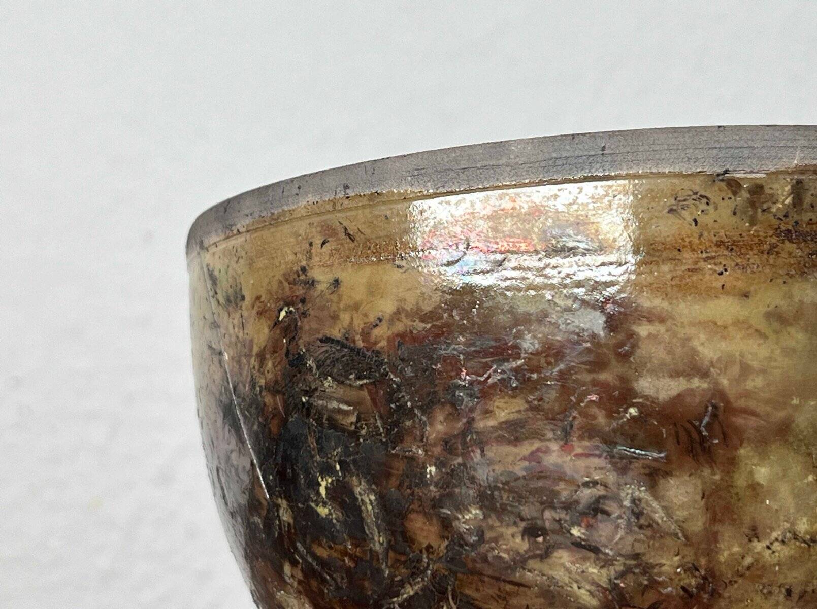 Mid-century modern Danish studio pottery bowl by Sussie Herold, 1960s.