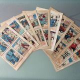 Lot de 10 planches d'imageries d'Epinal
